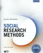 Samenvatting Social Research Methods