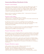 Samenvatting Biologie Hoofdstuk 2 cellen