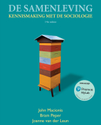 Samenvatting - Sociologie voor psychologie studenten (De Samenleving)