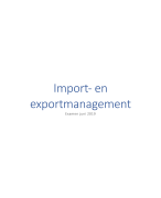 Samenvatting import- en export management - Vives Brugge - Global business management