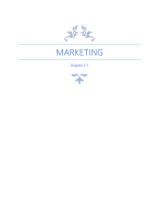 Samenvatting | Marketing (Principles of Marketing) | H1 t/m H7 | BDK RUG