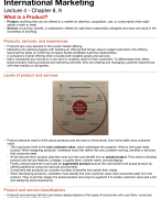 International Marketing for IB - Summary Part 2