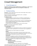 Samenvatting examen Crowdmanagement