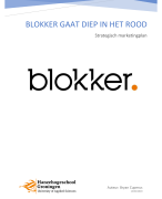 Strategisch marketingplan Blokker (NIMA)