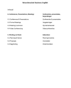 Engels Woordenschat Business English Chapter 4 & 5 uitgetypt