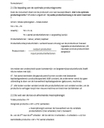Economie Hoofdstuk 2 Producenten