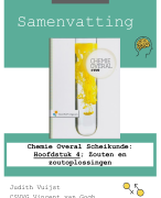 4 VWO Scheikunde - Samenvatting hoofstuk 4 ´Zouten en zoutoplossingen` - Chemie Overal