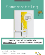 Samenvatting: Chemie Overal Scheikunde: Hoofdstuk 6; Koolstofverbindingen (VWO 4)