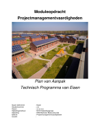 Plan van aanpak voor moduleopdracht Projectmanagementvaardigheden, eindcijfer 9