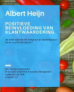 Afstudeerscriptie Stenden Leeuwarden Positieve beïnvloeding klantwaardering