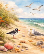 Antwoordblad webpad strand en zee