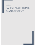 Samenvatting sales- en accountmanagement - Vives Brugge - global business management 