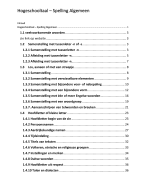Hogeschooltaal onderdeel spelling algemeen