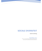 Sociale Diversiteit samenvatting