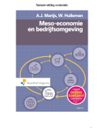 --- Samenvatting Economie ---