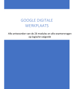 Antwoorden modules en examen van Google digitale werkplaats, basisprincipes van online marketing (September 2020)
