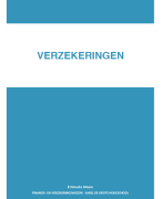 Samenvatting Verzekeringen 
