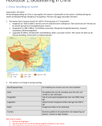 De Geo, HAVO 2, Hoofdstuk 1 Globalisering in China, paragraaf 1.1 en 1.2