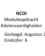 Geslaagde NCOI Moduleopdracht Adviesvaardigheden HRM