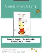 Samenvatting: Chemie Overal Scheikunde: Hoofdstuk 10; Analysetechnieken en onderzoek (VWO 5)