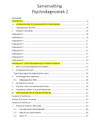 Samenvatting psychodiagnostiek 2