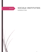 Samenvatting sociale instituties 