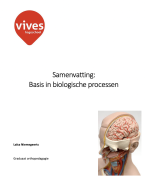 Samenvatting RICHTING: GRADUAAT ORTHOPEDAGOGIE!: Basis in biologische processen