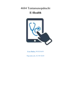 Tentamenopdracht e-Health (Leervaknummer 4684; jaar 2)