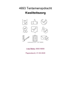 4693 tentamenopdracht kwaliteitszorg