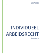 Samenvatting Individueel arbeidsrecht 