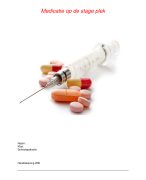 Uitwerking medicatie verslag