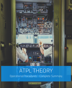 ATPL Theory - Operational Procedures