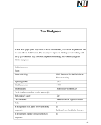 NTI Paper Methodisch Werken 2480 - Cijfer 7,4