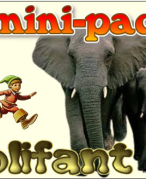 Antwoordblad minipad olifant