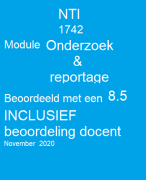 NTI Paper 1742 Onderzoek en reportage ( cijfer 8,5 incl. beoordelingsformulier docent)