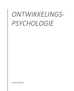 Samenvatting Ontwikkelingpsychologie 