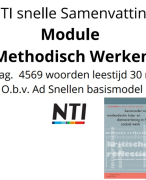 Samenvatting NTI Sociaal Werk Module Methodisch Werken Ad Snellen 4e druk nieuw 2020