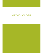 Samenvatting vak Methodologie