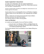 Sociale ongelijkheid Duitsland presentatie tekst vwo