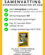 Samenvatting overheidsfinanciën De Kam Koopmans 15e druk met college aantekeningen 2020