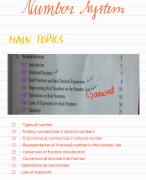 NUMBER SYSTEM  NOTES-CLEAR AND DETAILED NOTES-REVISION NOTES-CBSE NOTES
