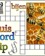 Antwoordblad kruiswoordclip bijen