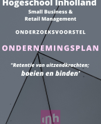 Businessplan/Ondernemingsplan International hotel management (manager ondernemer horeca)
