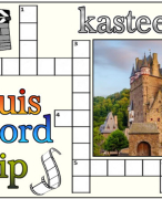 Antwoordblad Kruiswoordclip kasteel