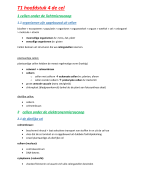 T1 hoofdstuk 4 de cel: lichtmicroscoop en elektronenmicroscoop