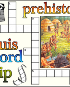 Antwoordblad kruiswoordclip prehistorie