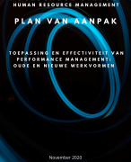 Voorbeeld plan van aanpak geslaagd Performance Management Hogeschool Utrecht HRM