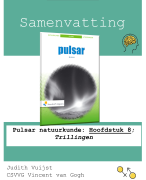 Samenvatting Natuurkunde Pulsar VWO 5 - Hoofdstuk 9 (t/m 9.3) - Golven