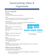 Mens en organisatie 