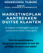 Geslaagde scriptie SPECO strategisch marketingplan Duitse klanten aantrekken Fontys